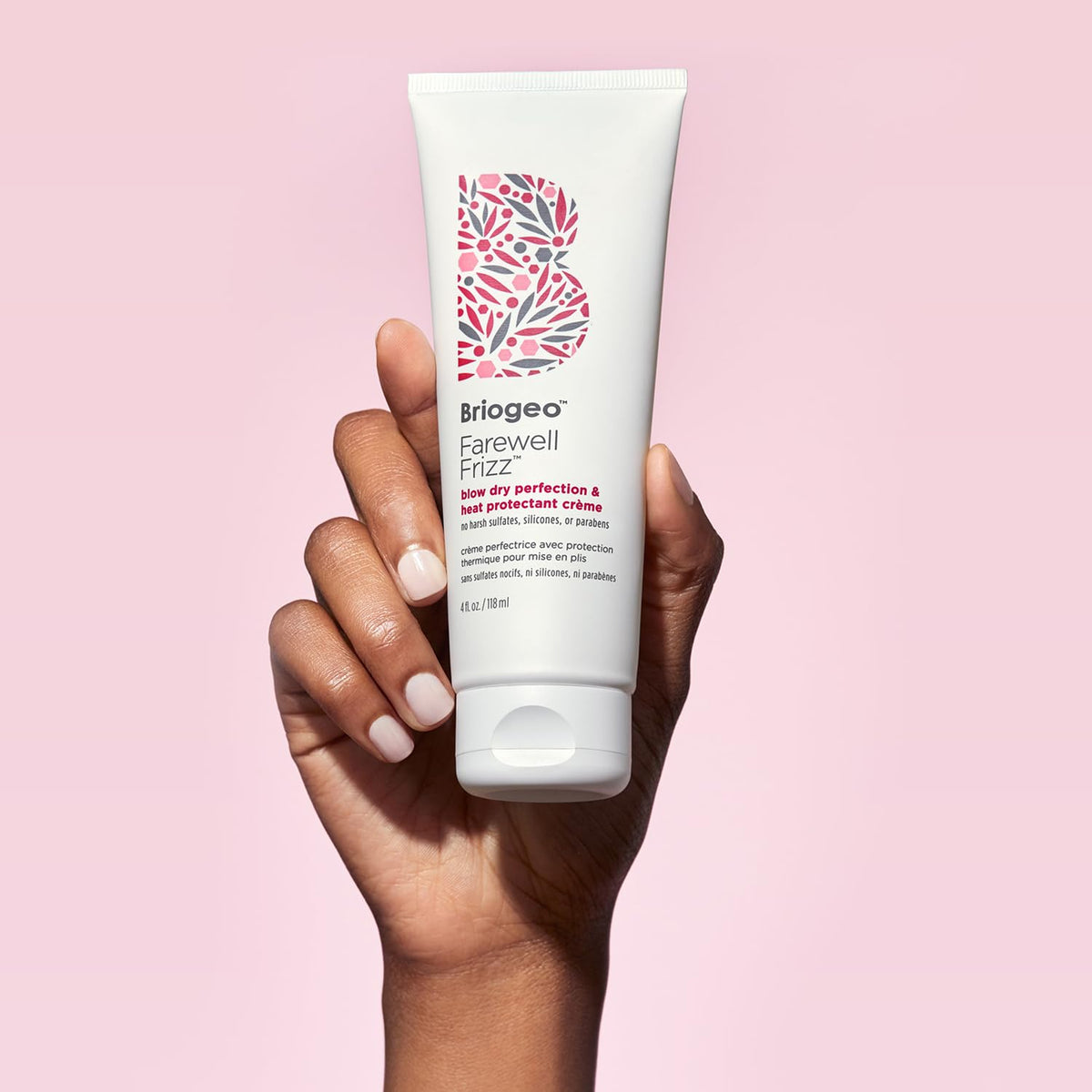 Briogeo Farewell Frizz Crème 4 oz with styling tools