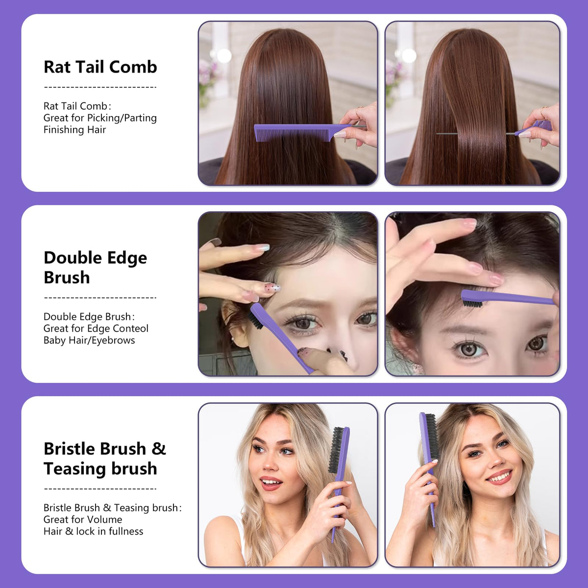 Bristle Brush from HEZ Curl Defining Brush Set