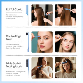 Bristle hair brush from FlyLanyards hair brush set