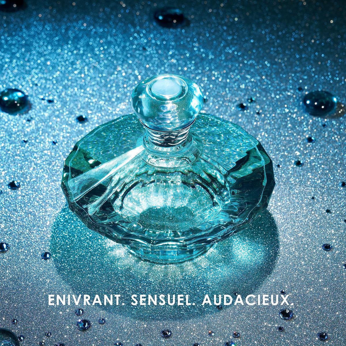 Britney Spears Curious perfume bottle with floral background