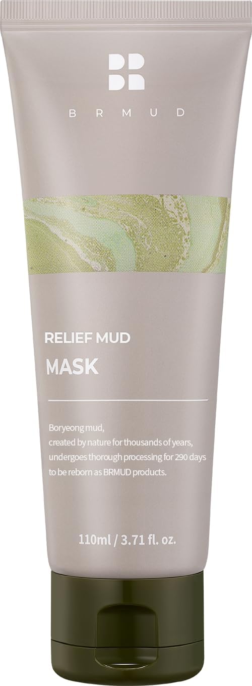BRMUD Relief Mud Mask front view with creamy texture