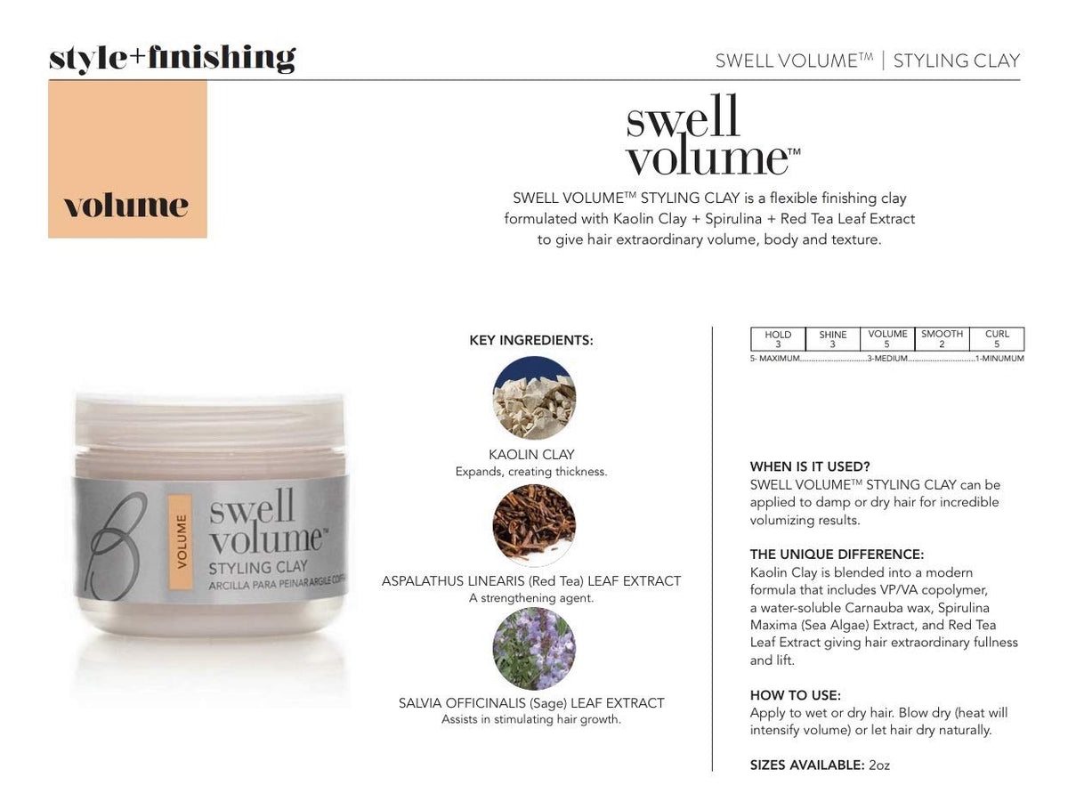 Brocato Swell Volume Styling Clay 2 Oz packaging side view