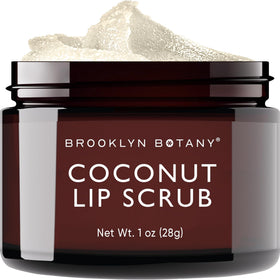 Brooklyn Botany Lip Scrub Exfoliator 1 oz coconut flavour front view