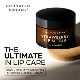Brooklyn Botany Lip Scrub Exfoliator 1 oz lid open