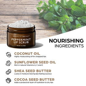 Brooklyn Botany Lip Scrub Exfoliator 1 oz with coconut and shea butter