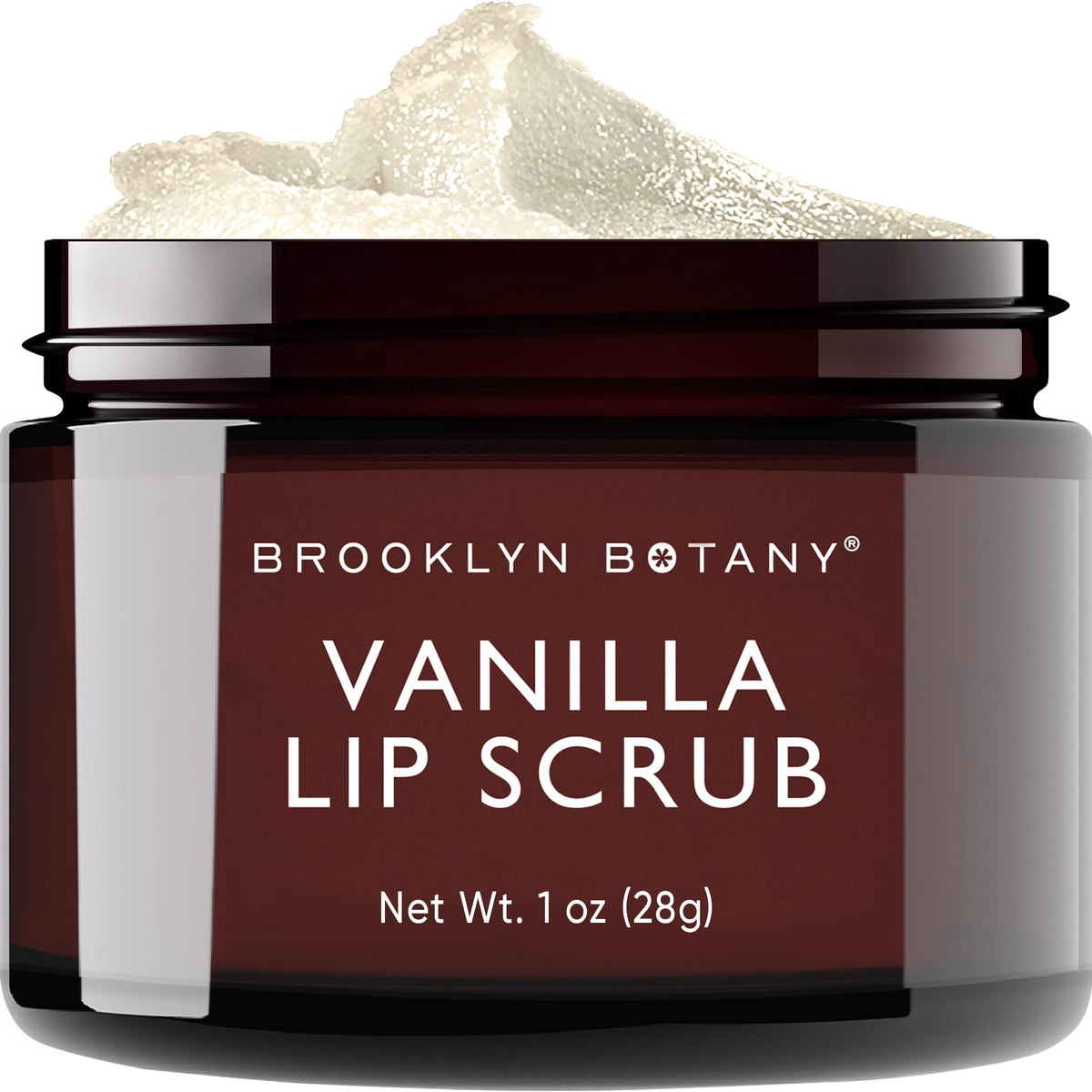 Brooklyn Botany Lip Scrub Exfoliator Vanilla 1 oz front view