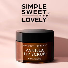 Brooklyn Botany Lip Scrub Exfoliator Vanilla 1 oz lifestyle scene