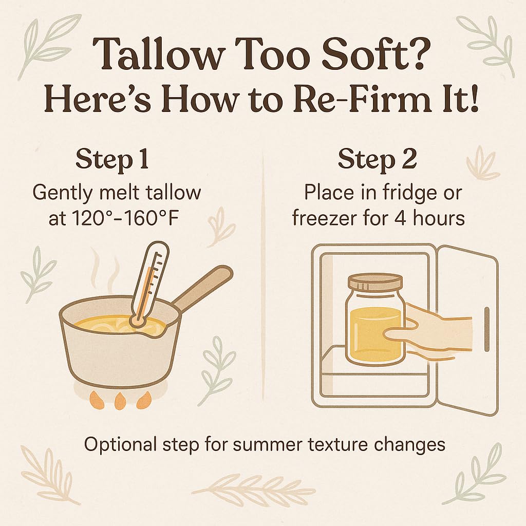 Brooksie Naturals Beef Tallow for soap making