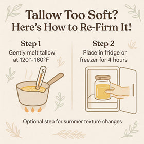 Brooksie Naturals Beef Tallow for soap making