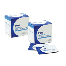 Bruder Hygienic Eyelid Cleansing Wipes front view, 30 count box