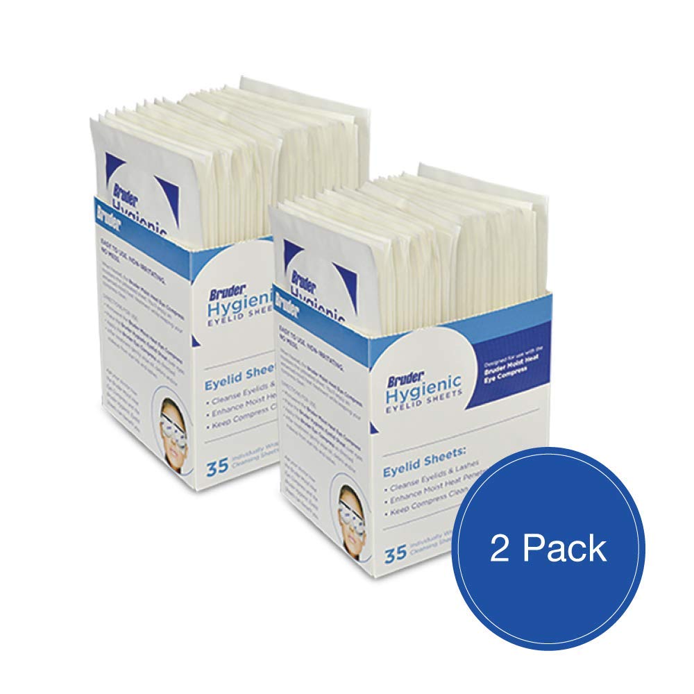 Bruder Hygienic Eyelid Sheets individual wrapped sheet close-up