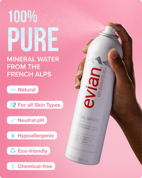 BRUMISATEUR Evian Facial Spray 10.1 oz on vanity