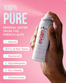 BRUMISATEUR Evian Facial Spray in a lifestyle setting