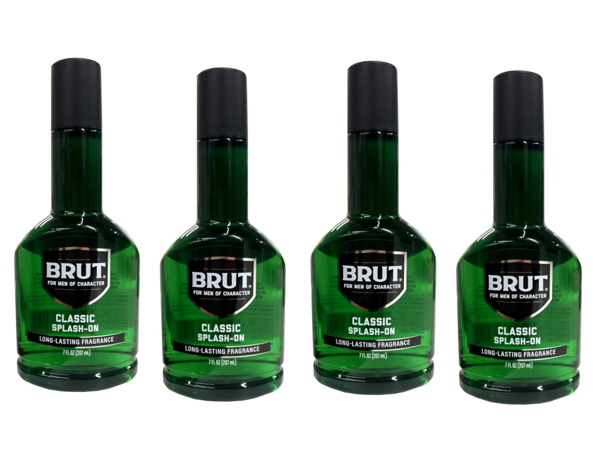Brut Splash on Lotion 7 oz packaging