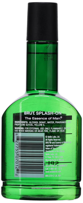 Brut Splash-On Lotion Classic Fragrance 7 oz back view