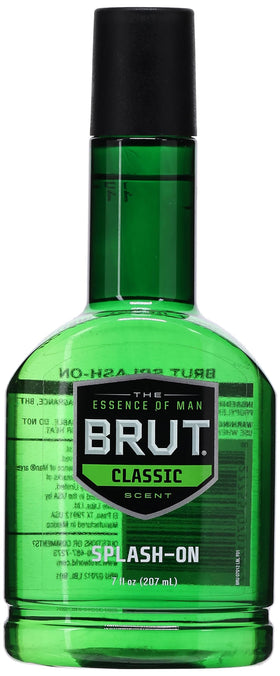 Brut Splash-On Lotion Classic Fragrance 7 oz front view