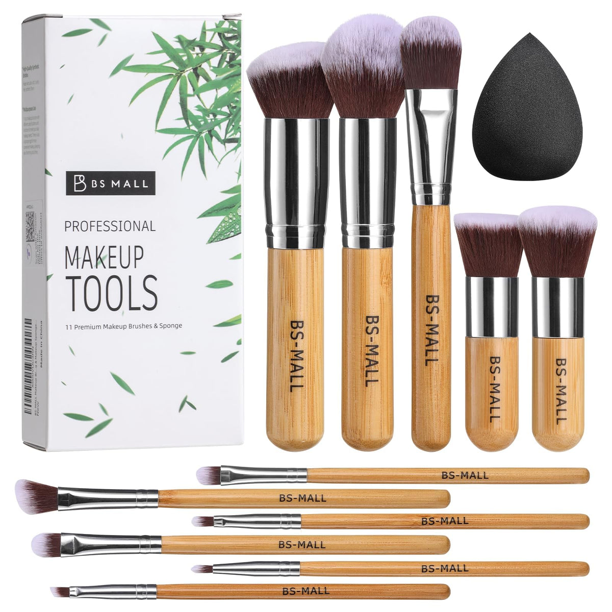 BS-MALL 11 Pcs Makeup Brush Set including various brushes