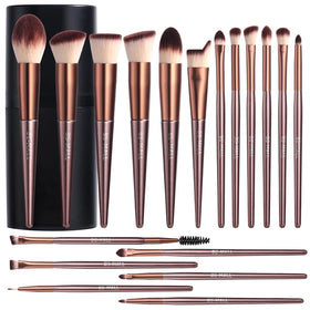 BS-MALL 18 PCS Makeup Brush Set front view with case