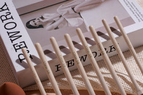 BS-MALL blush brush in beige finish