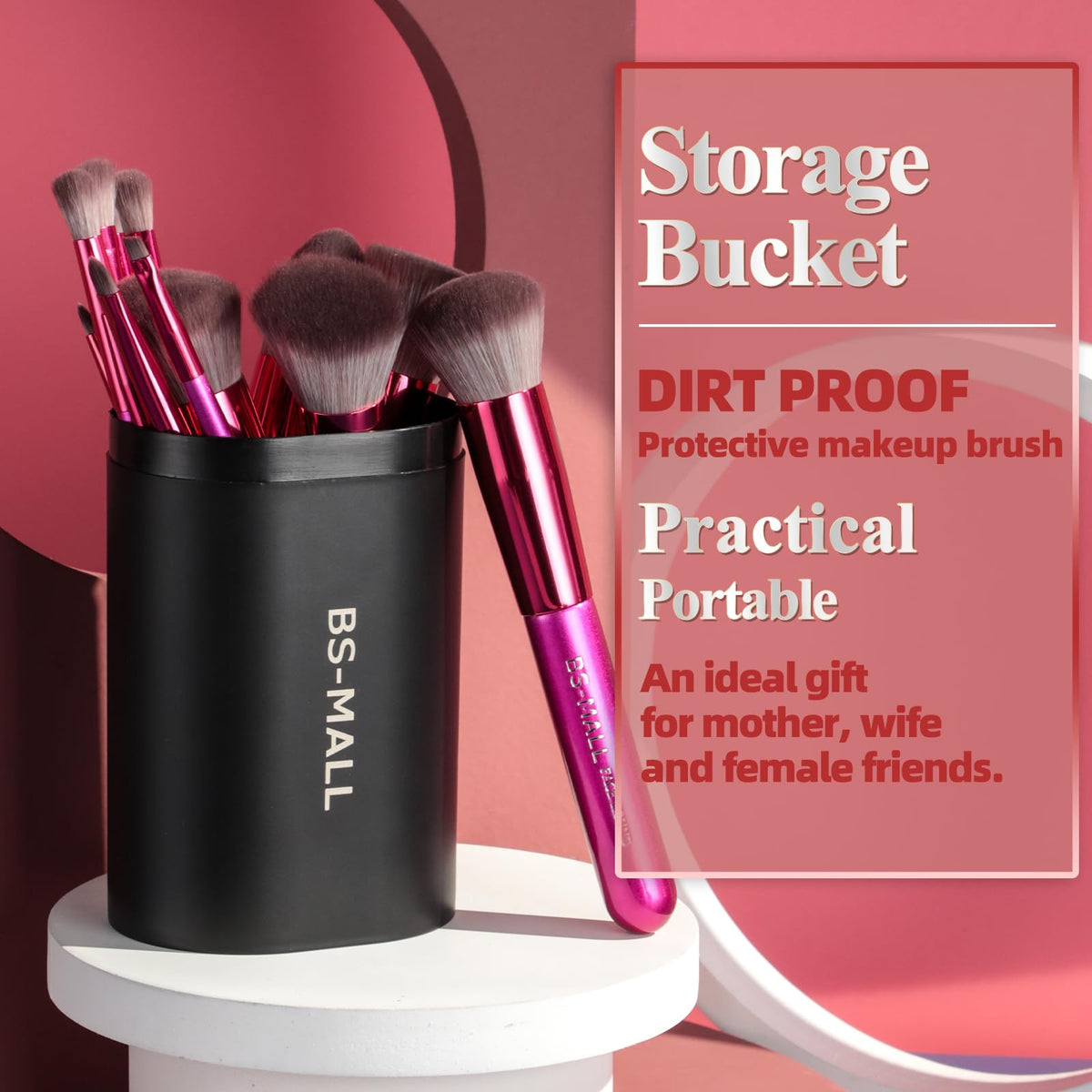BS-MALL foundation brush close-up for liquid makeup application