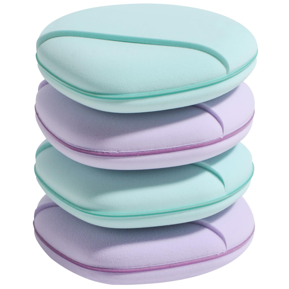 BS-MALL Foundation Sponge Pack of 4 in vibrant colours