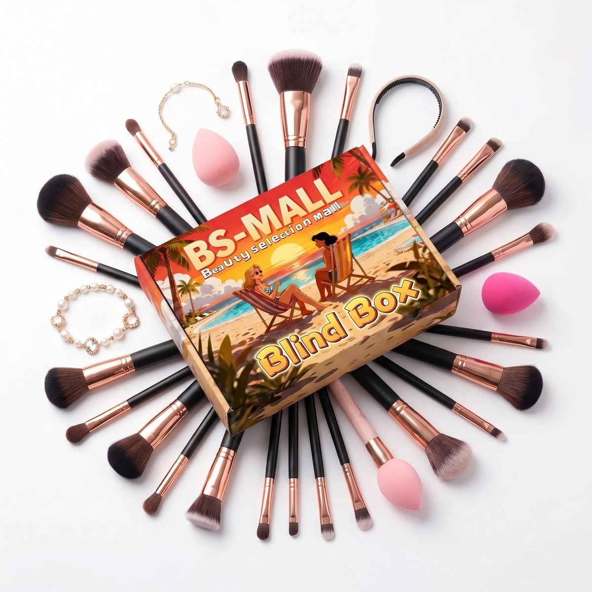 BS-MALL makeup bag included in the beauty tools assortment