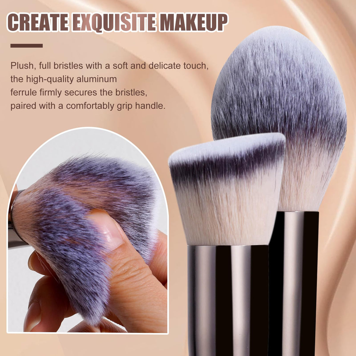 BS-MALL makeup brush set displayed with case open