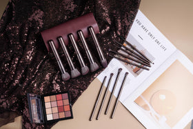 BS-MALL makeup brush set in use during application