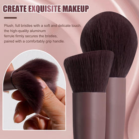 BS-MALL makeup brush set showing ergonomic handles