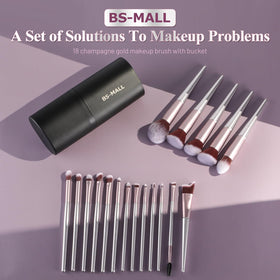 BS-MALL makeup brush set showing variety of brush types