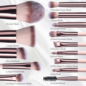 BS-MALL Makeup Brush Set with LED light on a vanity