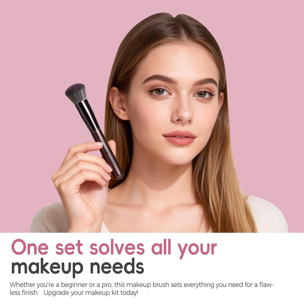 BS-MALL makeup brushes arranged on a vanity