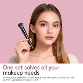 BS-MALL makeup brushes arranged on a vanity