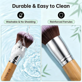 BS-MALL makeup brushes displayed in a makeup bag