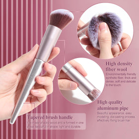 BS-MALL makeup brushes in black travel case