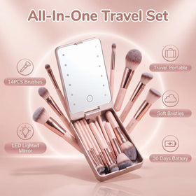 BS-MALL Makeup Brushes in compact suitcase design