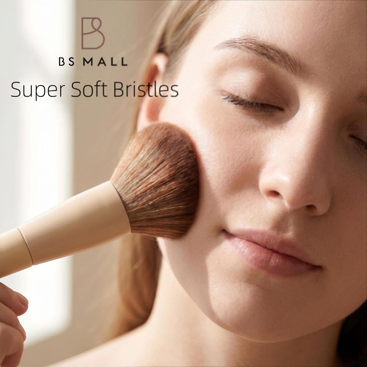 BS-MALL makeup brushes including foundation, concealer, and blush brushes