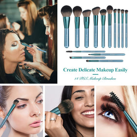 BS-MALL makeup brushes set displayed on a vanity