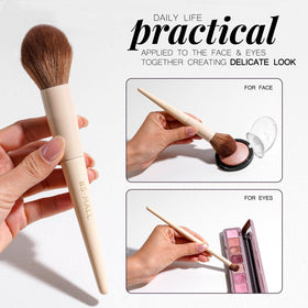 BS-MALL makeup brushes set displayed with makeup products