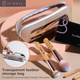 BS-MALL makeup brushes set organized in travel case