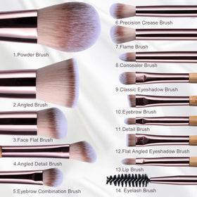 BS-MALL makeup brushes with ergonomic handles