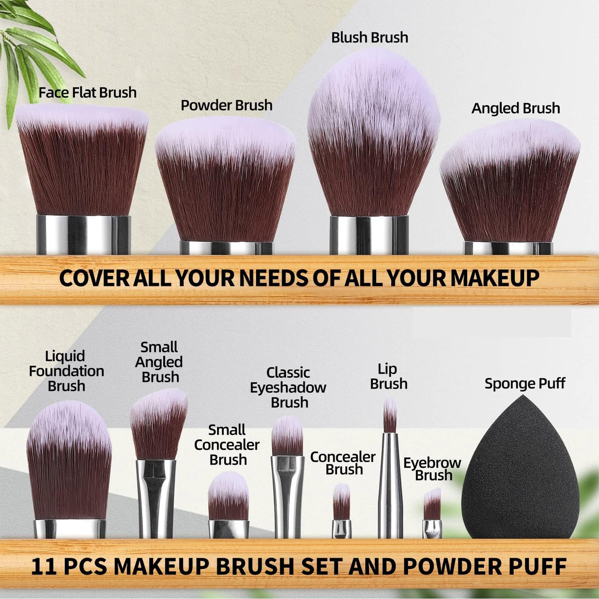 BS-MALL makeup sponge and triangle puffs included in the set