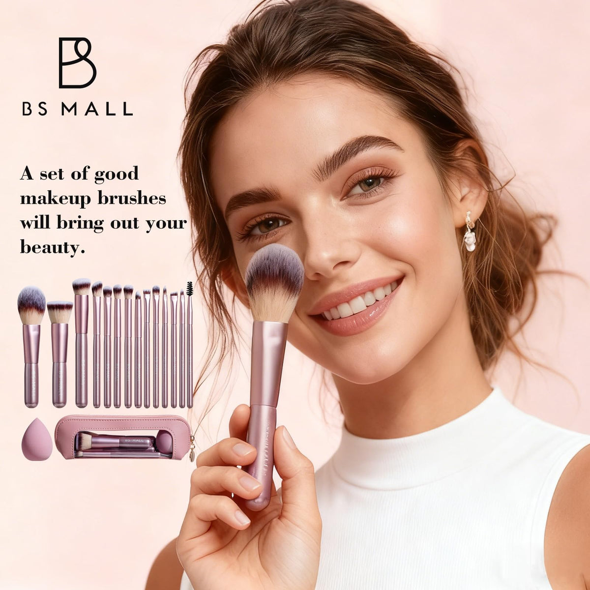 BS-MALL makeup sponge included in the brush set