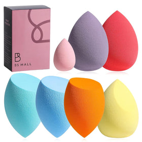 BS-MALL Makeup Sponge Set 7 Pcs in elegant pink colours