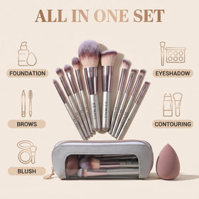 BS-MALL travel makeup brush set on a vanity