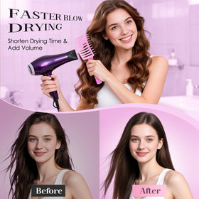 Bsisme Hair Brush in use on wet hair