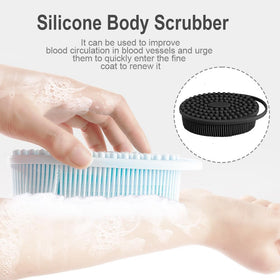 Bsofing Silicone Body Scrubber back view showcasing double-sided design