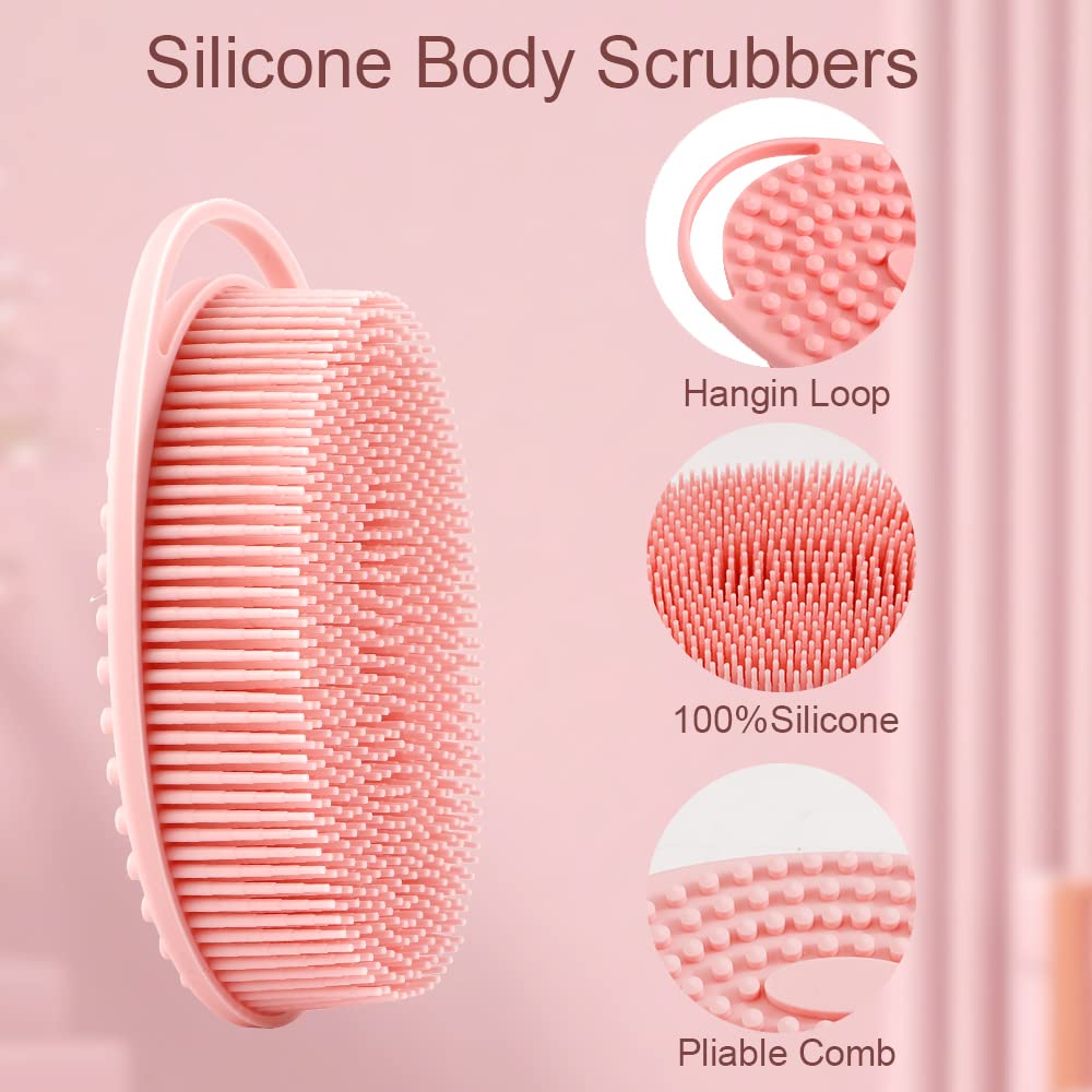 Bsofing Silicone Body Scrubber close-up of soft bristles
