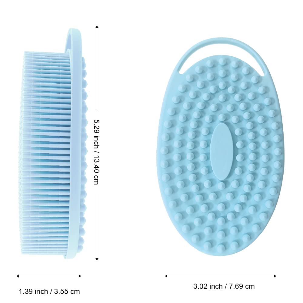 Bsofing Silicone Body Scrubber showing double-sided design
