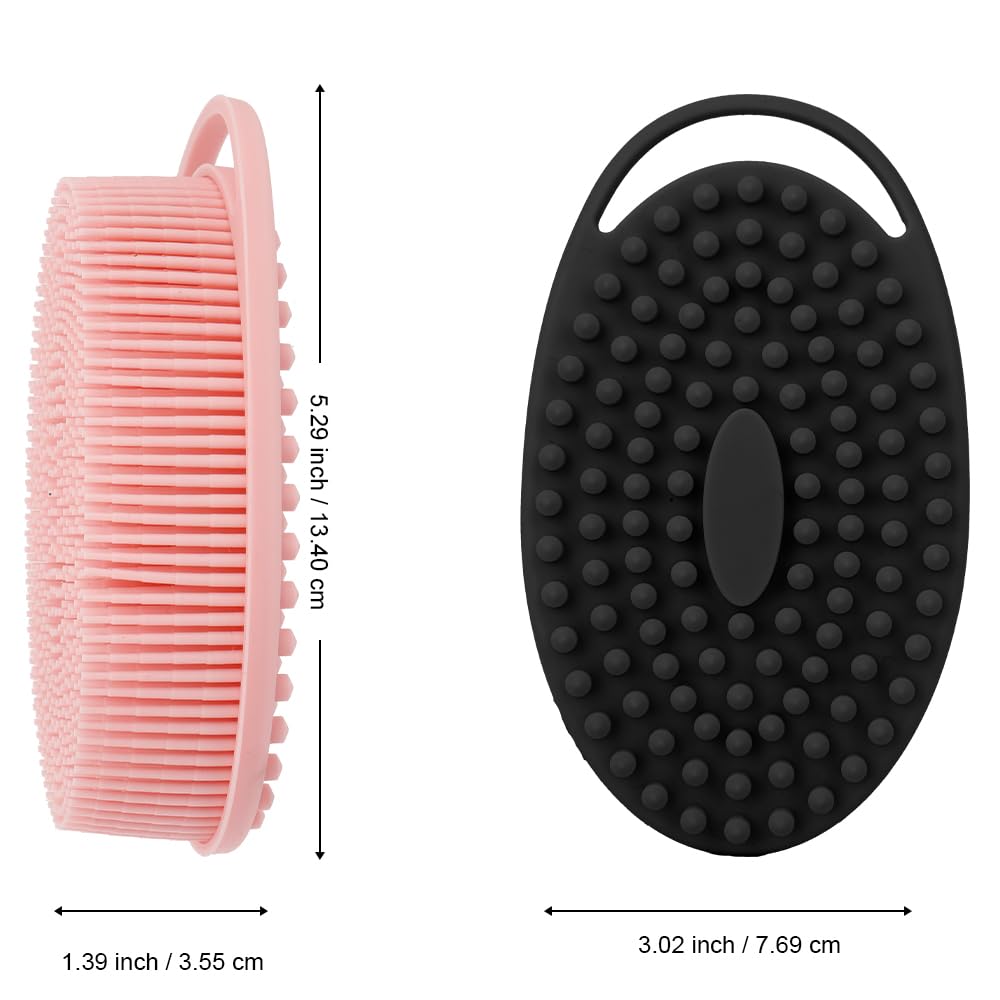 Bsofing Soft Silicone Body Scrubber close-up of soft bristles